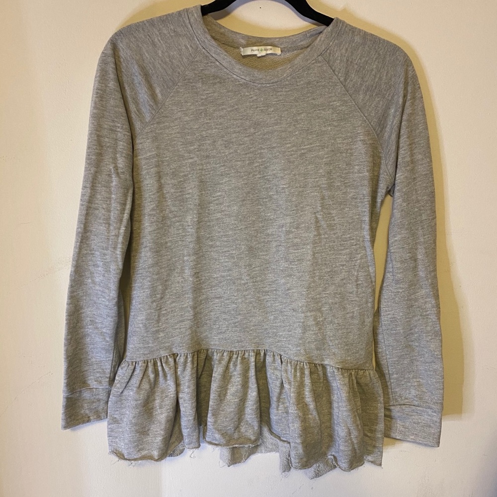 Anthropologie Peplum sweatshirt
